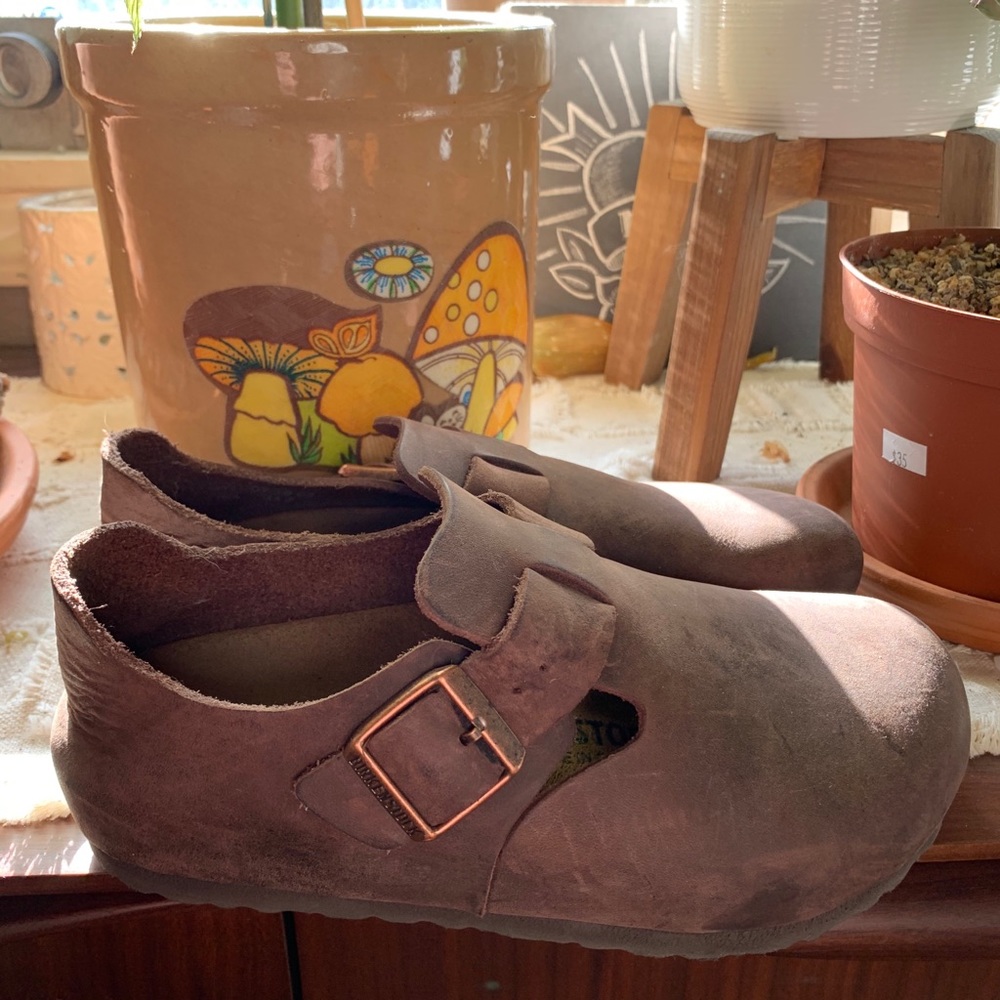 Birkenstock London oil leather Clog